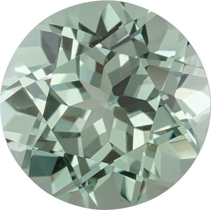 Round Cut Lab Created Green Sapphire Gemstone 5 mm/ 0.6ct Lab Created Green Sapphire Loose Gemstone by Nodeform