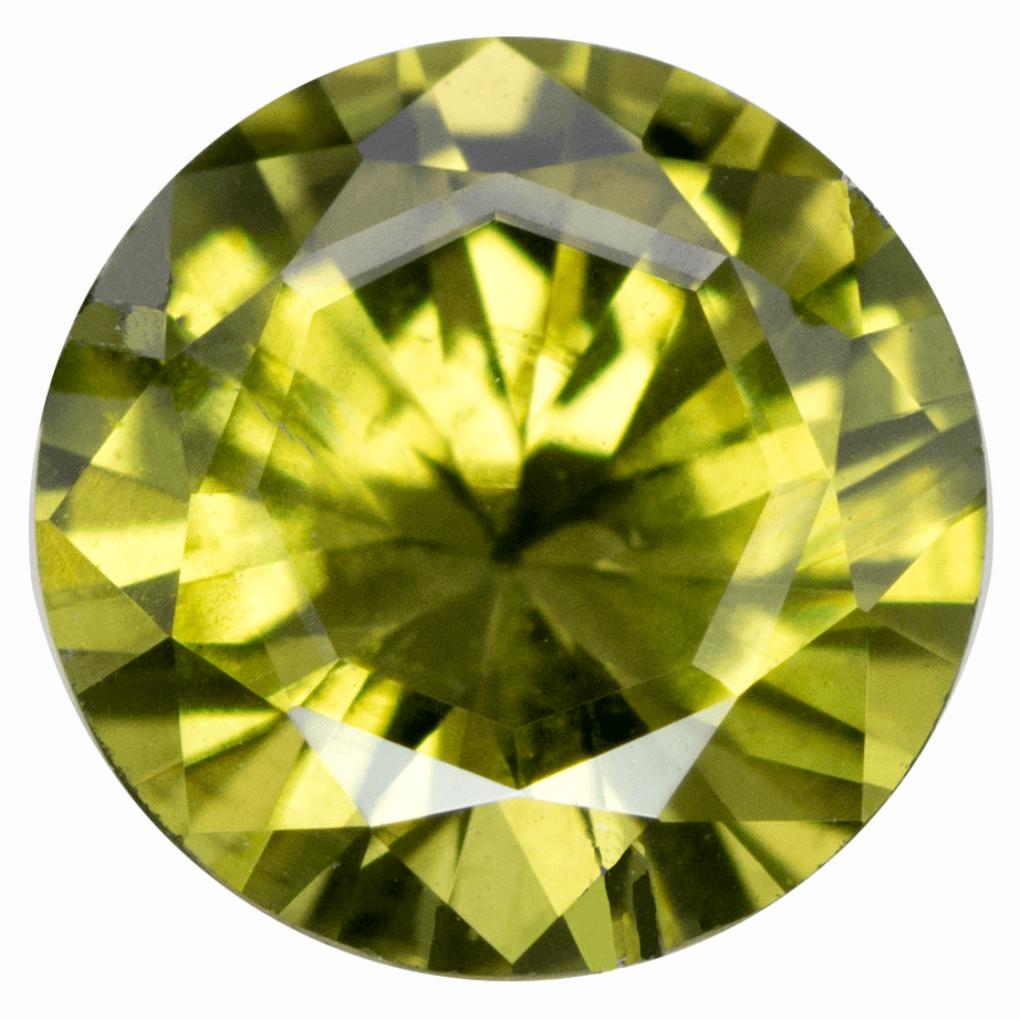 Round Custom Cut Olive Green 5.8mm/0.81ct Australian Sapphire Loose Gemstone 5.8mm/0.81ct Australian Olive Green Round Sapphire Loose Gemstone by Nodeform