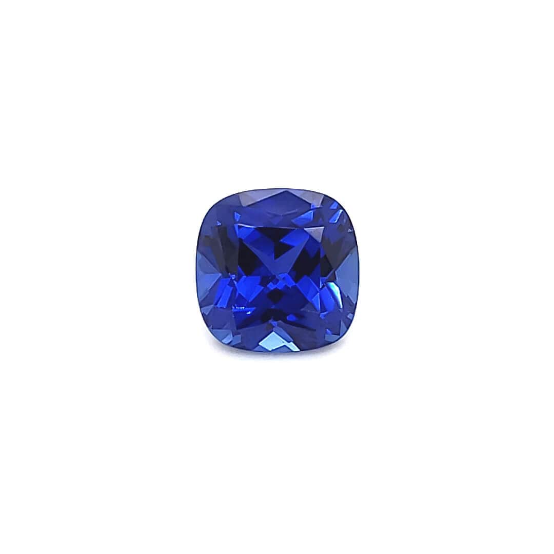 Square Cushion Cut Lab Created Blue Sapphire Gemstone Loose Gemstone by Nodeform