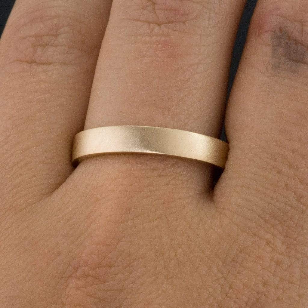 14K Yellow Gold Minimalist Womens Diamond Engagement Ring – LTB JEWELRY