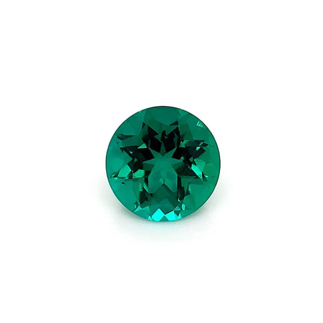 Round lab Grown Emerald Loose Stone Loose Gemstone by Nodeform