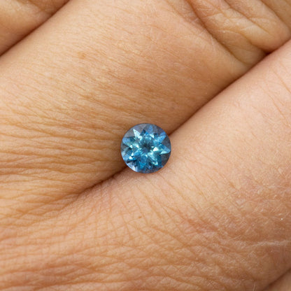 Round Blue 5mm/0.6ct Malawi Sapphire B3 Fair Trade Loose Gemstone 5mm/0.53ct Blue Fair Trade Autralian Sapphire Loose Gemstone by Nodeform