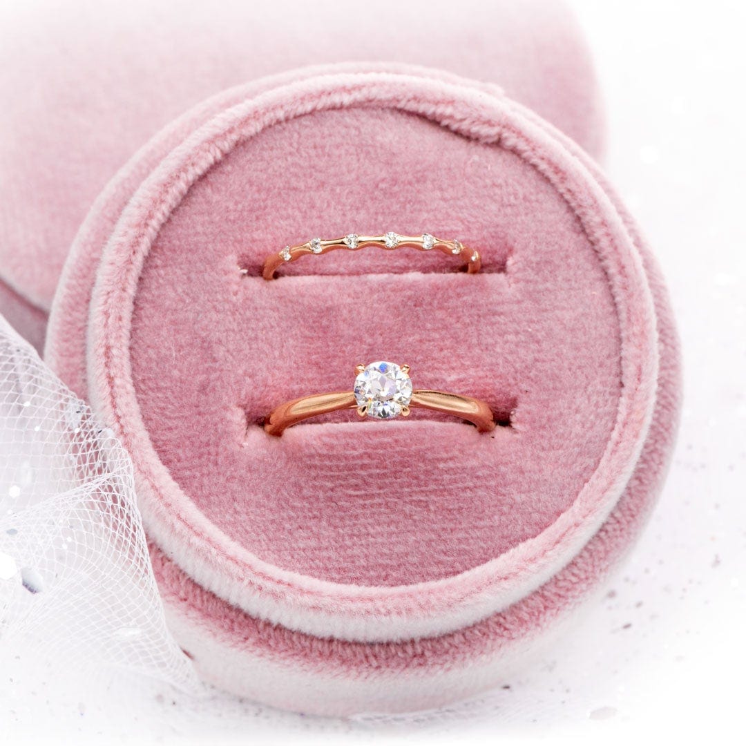 Silver rose gold ring simple design I Natif store I Simple elegant jewelry