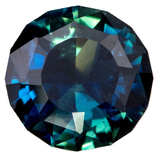 Round Cut Dark Blue 6.8mm/1.28ct  Thailand Sapphire Loose Gemstone Loose Gemstone by Nodeform
