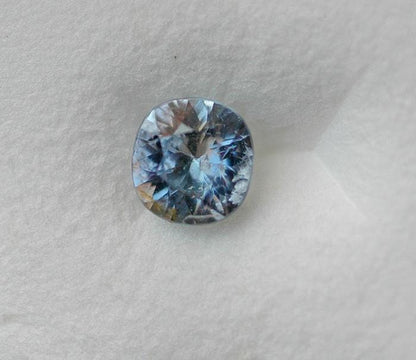 Round Cushion Pastel Blue 6.2x6mm/1.32ct Natural Madagascar Sapphire Loose Gemstone Loose Gemstone by Nodeform