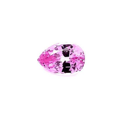 Pear Cut Lab Created Pink Sapphire Gemstone 6 x 4 mm/ 0.55ct Lab-Created Pink Sapphire / Light PInk Loose Gemstone by Nodeform