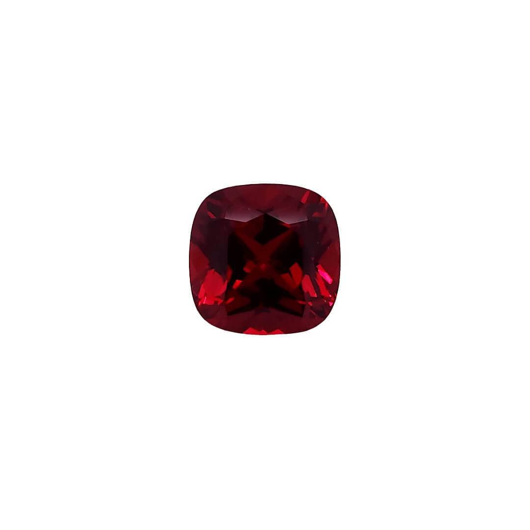 Cushion Cut Lab Created Ruby Gemstone Loose Gemstone by Nodeform