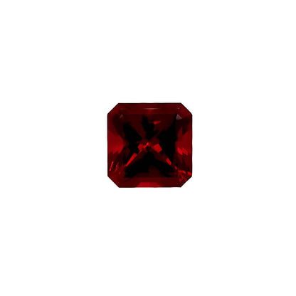 Square Radiant Cut Lab Created Ruby Gemstone Loose Gemstone by Nodeform