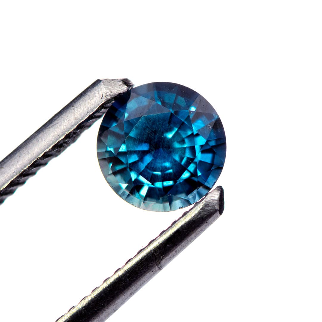 Round Blue 5.5mm/0.74ct Madagascar Sapphire M6 Untreated Loose Gemstone Loose Gemstone by Nodeform