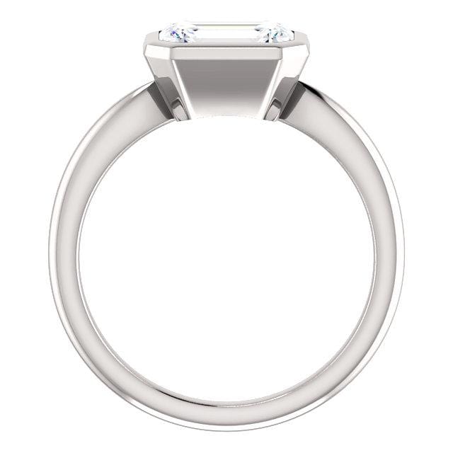 Bonnie Bezel Set Solitaire Engagement Ring - Setting only Ring Setting by Nodeform