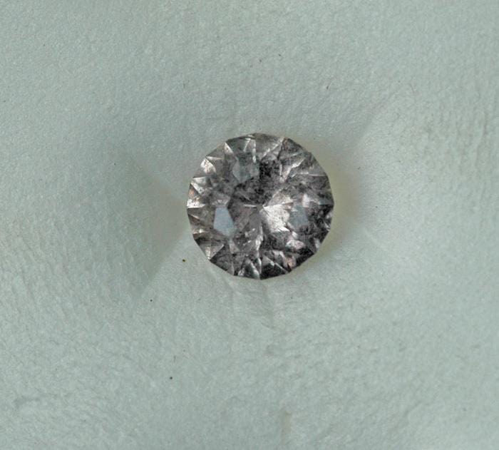 Round pinkish-gray to warm green gray 6.5mm/1.41ct Tanzania Sapphire Loose Gemstone Loose Gemstone by Nodeform