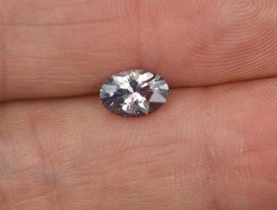 Oval Purple-gray 8.2x5.7mm/1.39ct Natural Tanzania Sapphire Loose Gemstone Loose Gemstone by Nodeform