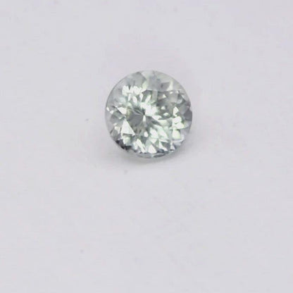 Round Portuguese Cut Pastel Green/Blue 5.75mm/0.95ct Fair Trade Montana Sapphire #LB4 Loose Gemstone