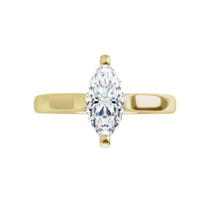 Amelia Prong Set Cathedral Solitaire Engagement Ring - Setting only