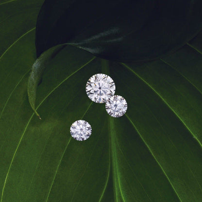 Round Brilliant Cut Lab Created Diamond Loose Stone Loose Gemstone by Nodeform