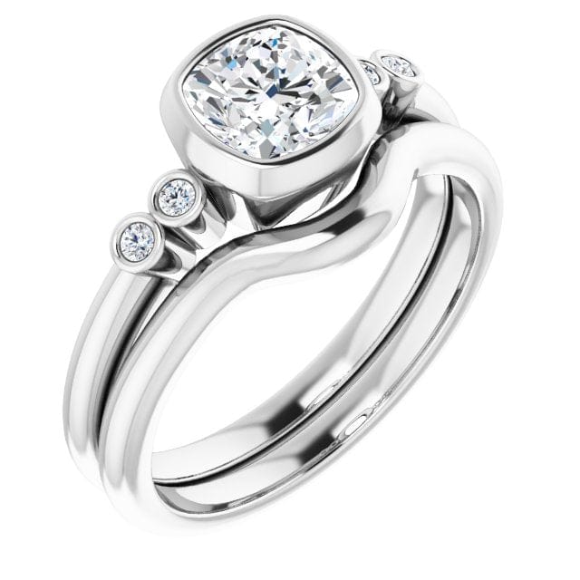 Ethical Sustainable Brooklynn Bezel Set Accented Engagement Ring