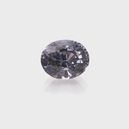 Oval Cut Grayish Violet 1.82ct, 7.79mm x 6.42mm Spinel Gemstone