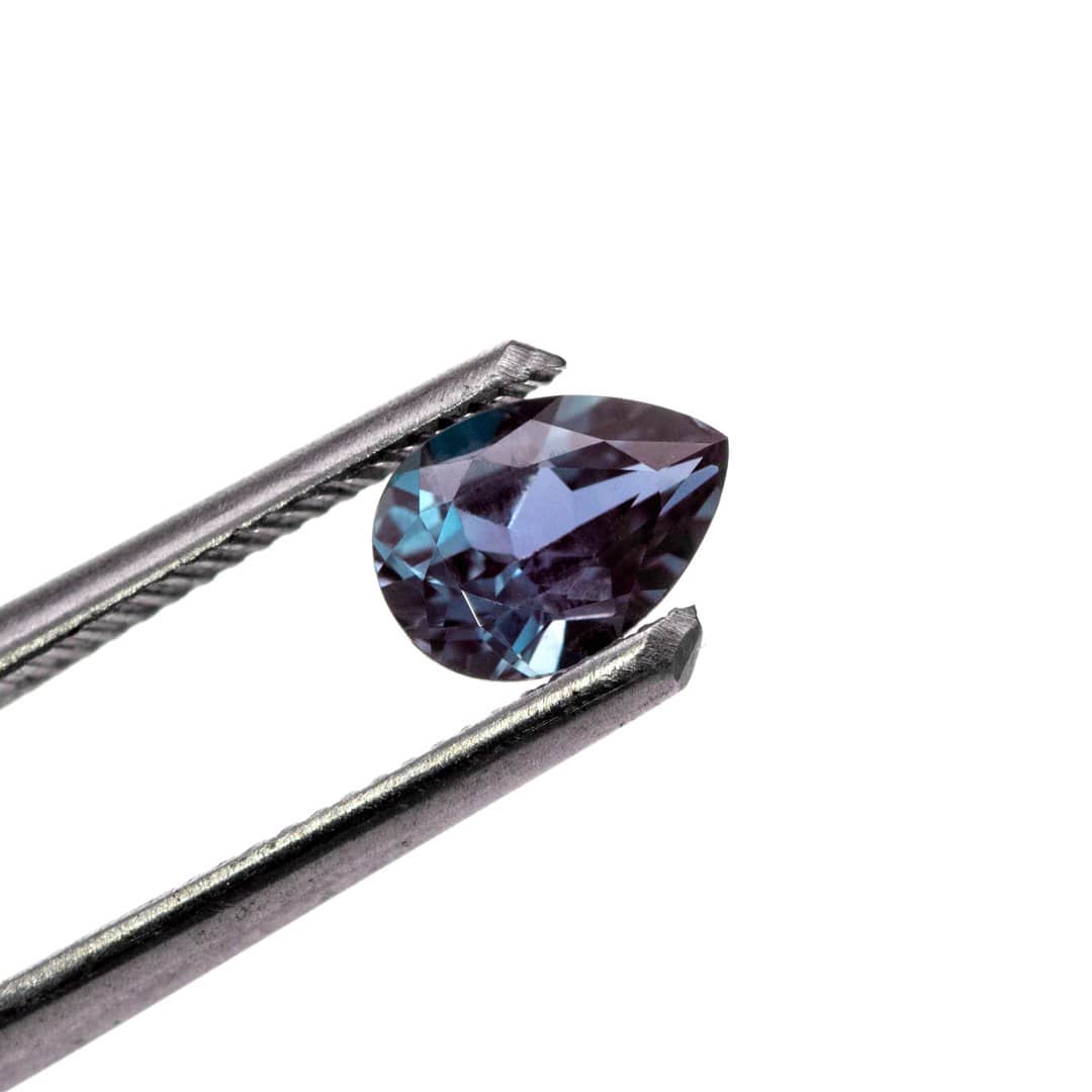Pear Cut Lab Created Alexandrite Gemstone Loose Gemstone by Nodeform