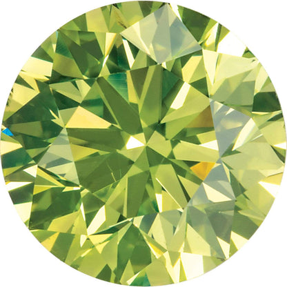 Flush Set Dark Green or Apple Green Diamond Accent Add-on 0.8mm/0.0025ct Diamond (SI) / Apple Green Custom work by Nodeform