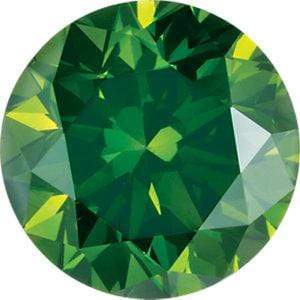 Flush Set Dark Green or Apple Green Diamond Accent Add-on 0.8mm/0.0025ct Diamond (SI) / Dark Green Custom work by Nodeform