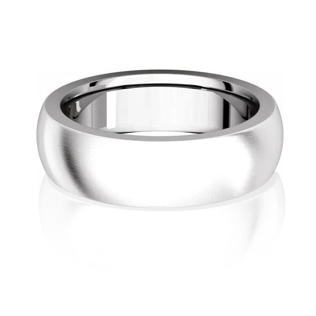 Men's Comfort Fit Classic Domed Wedding Band