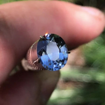 Oval Cut Blue 1.43ct, 7.38mm x 6.17mm Spinel Gemstone