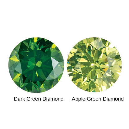 Flush Set Dark Green or Apple Green Diamond Accent Add-on Custom work by Nodeform