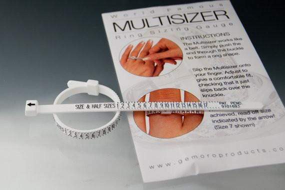 Retail Jewelry Ring Sizer Tool US Size Plastic Ring Measuring