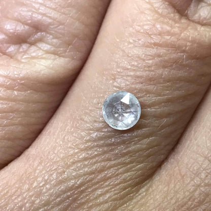 Rose Cut Ice Gray Diamond & White Diamond Halo Engagement Ring Ring by Nodeform