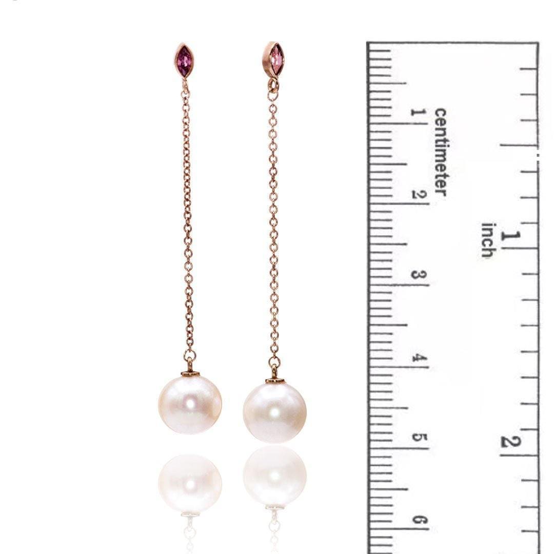 7.5-8.0 mm AAA White Freshwater Pearl Stud Earrings – Pearl Paradise