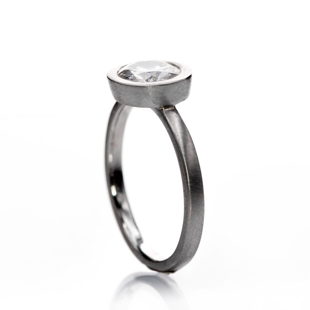 Minimal Ring in Brushed Silver