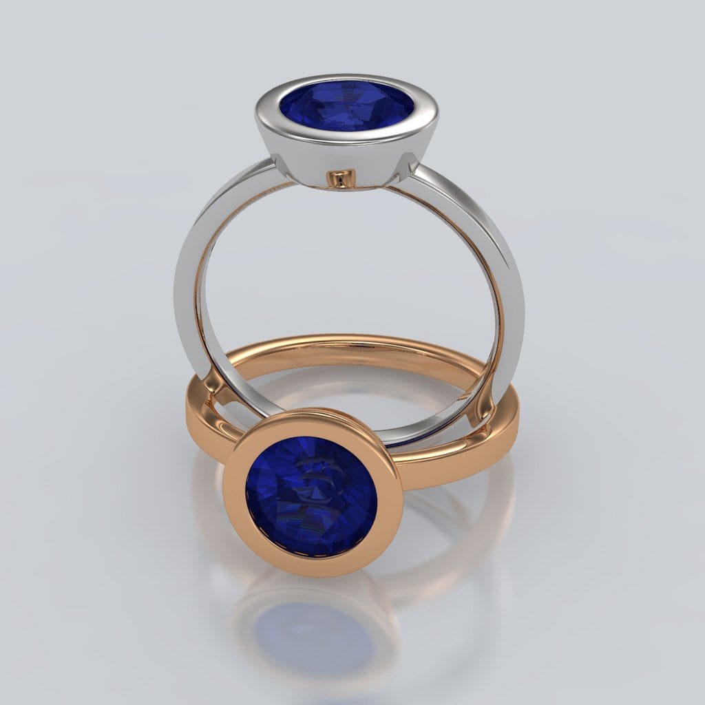 Scarlet 14KT London Blue Topaz Finger Ring