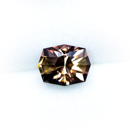 Cognac Precision cut Cushion 6.63 x 5.4mm/1.31ct  Songea (Tanzania) Sapphire Loose Gemstone Loose Gemstone by Nodeform
