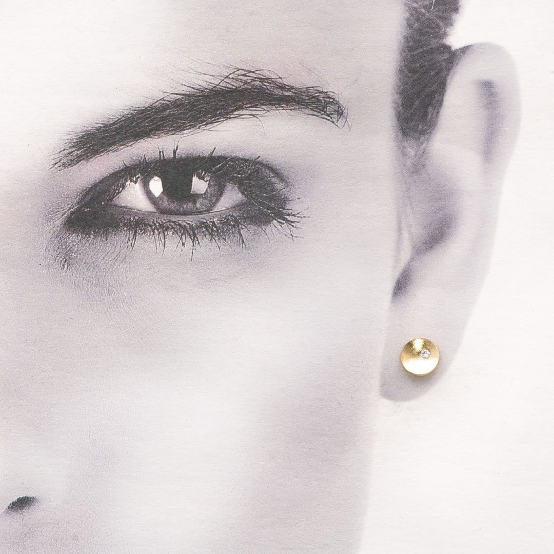 Nile Opal and Diamond Stud Earrings | Caitlyn Minimalist