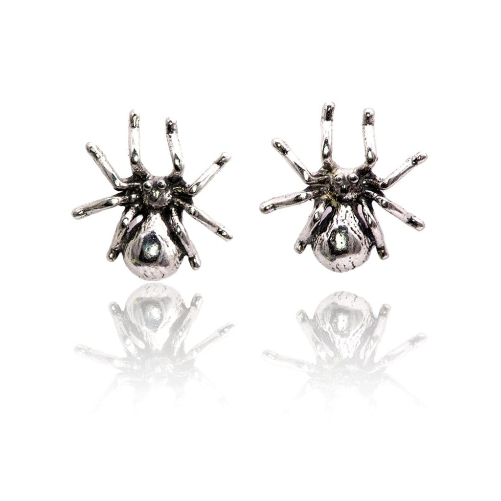 925 Sterling Silver / G23 Titanium Spider Web Earrings Pair, With  Hypoallergenic Fish Hook Ear Wires, Gothic Jewellery, Handmade -  UK