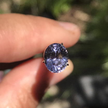 Oval Cut Grayish Violet 1.82ct, 7.79mm x 6.42mm Spinel Gemstone 1.82ct oval Spinel Loose Gemstone by Nodeform
