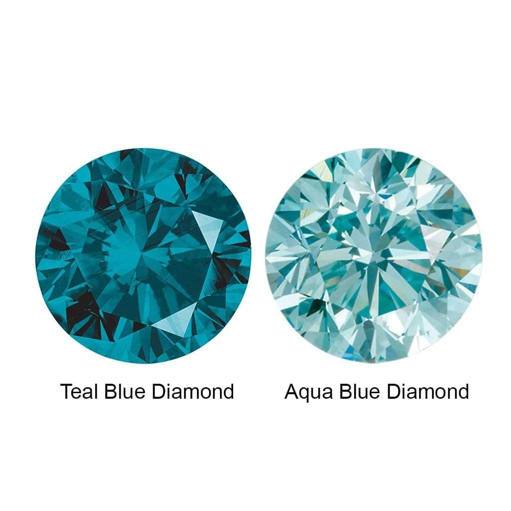 Flush Set Teal Blue or Aqua Blue Diamond Accent Add-on Custom work by Nodeform