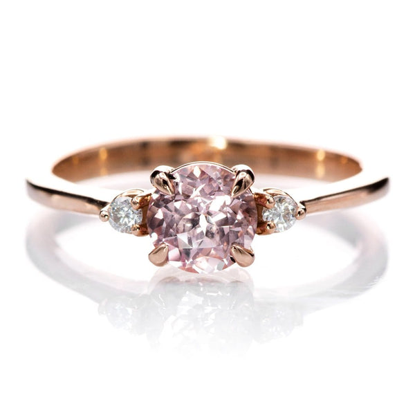 Champagne sapphire sale rose gold ring