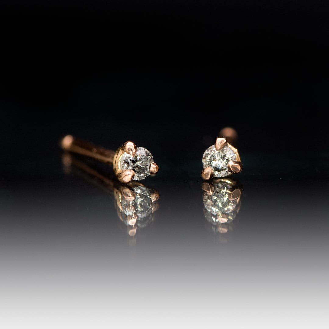 Micro Diamond Stud Earrings Kelly Bello Design®