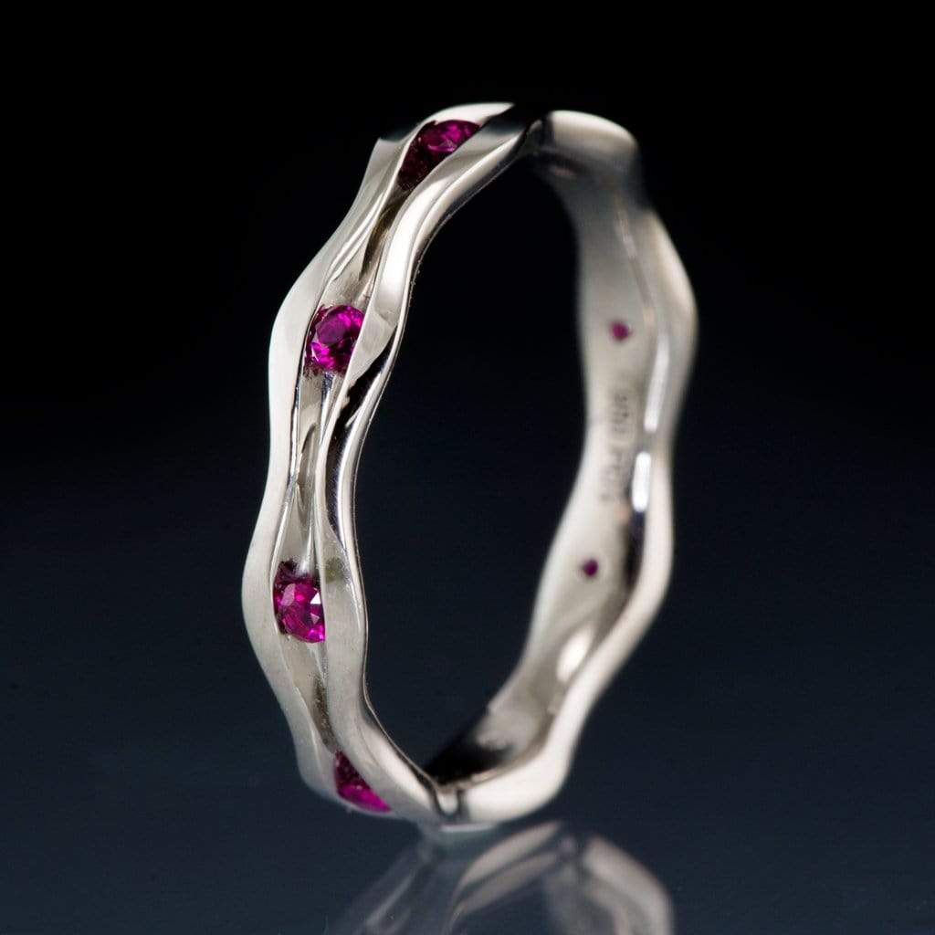 Wave Ruby Eternity Wedding Ring Ring by Nodeform
